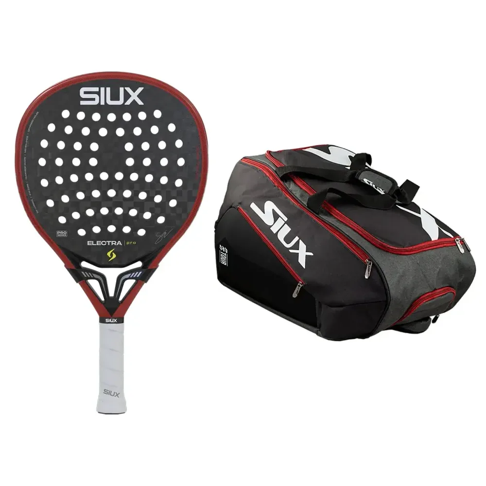 Combo Siux: Electra Pro 2026 Fire Red + Paletero Pro Tour